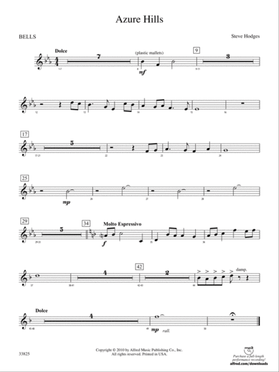 Azure Hills: Bells Concert Band scores gallery preview page 1
