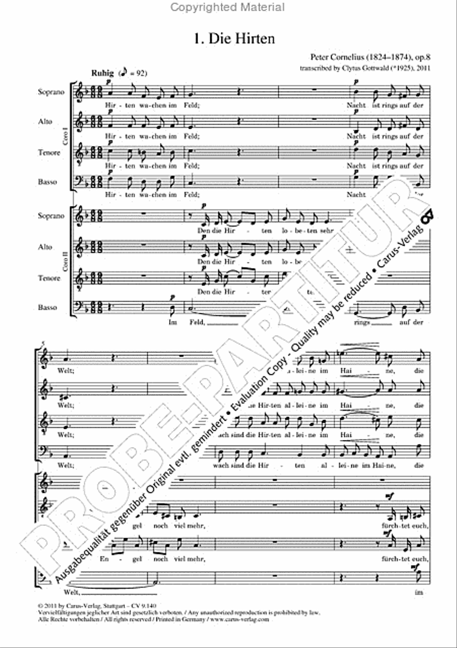 Cornelius / Gottwald: Three Christmas Songs Score scores gallery preview page 5