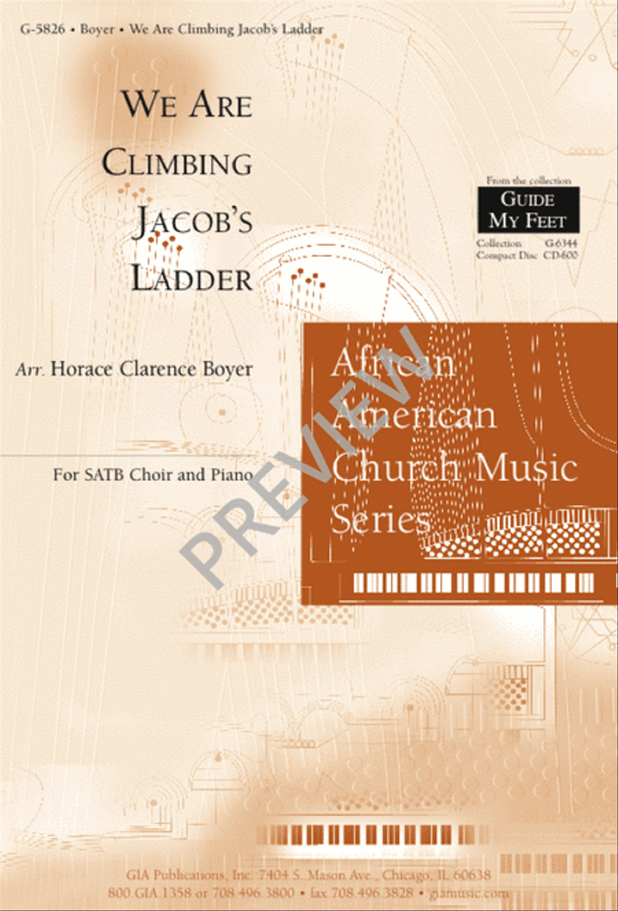 We Are Climbing Jacob's Ladder 4-Part scores gallery preview page 1