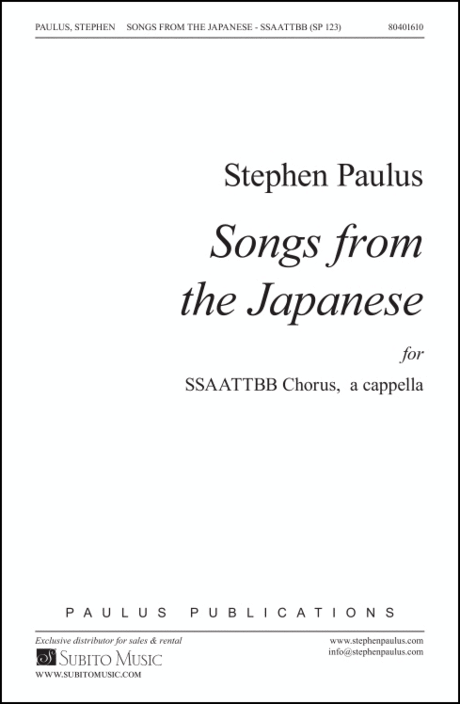 Songs from the Japanese