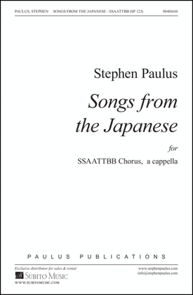 Book cover for Songs from the Japanese