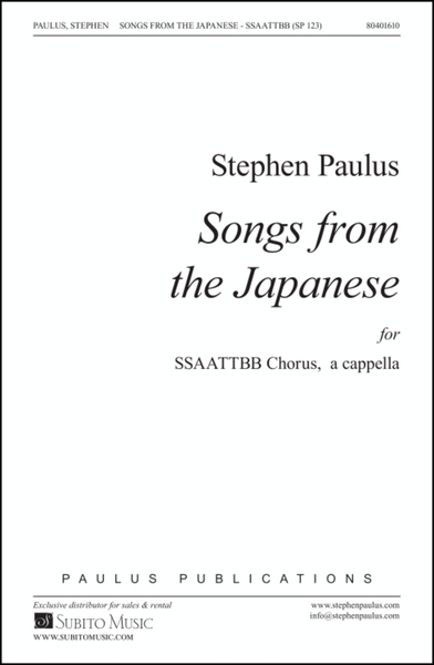 Songs from the Japanese