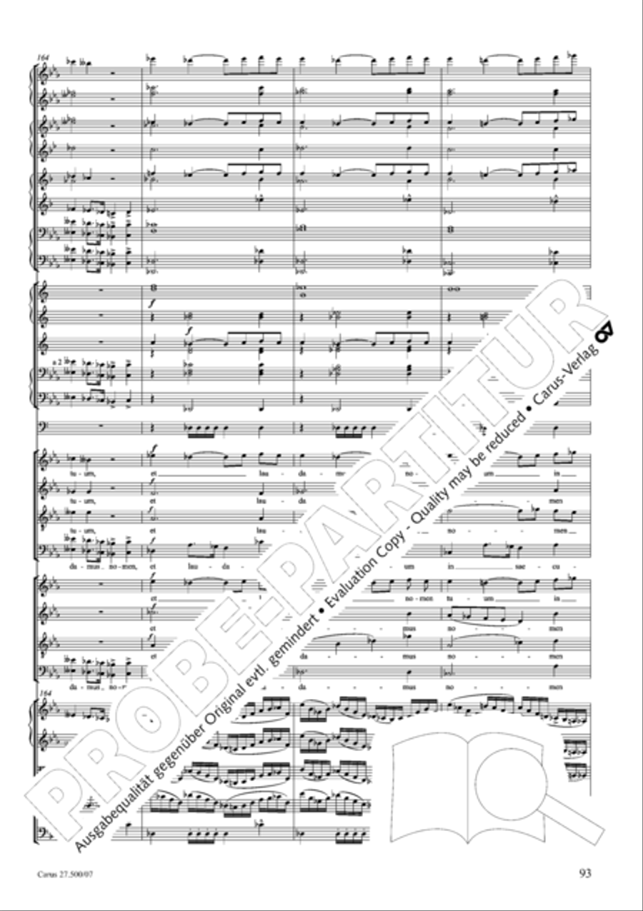 Quattro pezzi sacri Orchestra scores gallery preview page 94