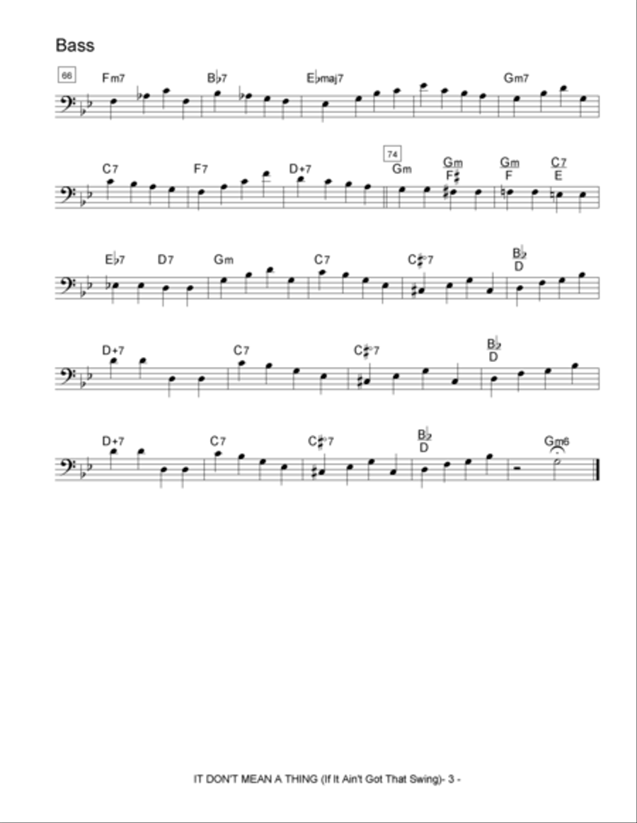 It Don't Mean A Thing (If It Ain't Got That Swing) Jazz Ensemble scores gallery preview page 4