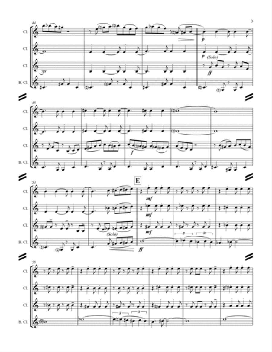The Girl From Ipanema (Garota De Ipanema) Woodwind Ensemble scores gallery preview page 4