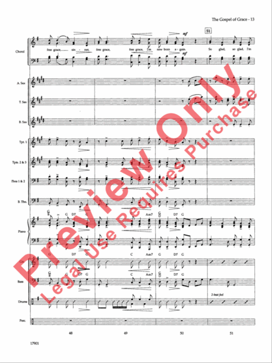 The Gospel of Grace The Gospel of Grace Choir scores gallery preview page 14