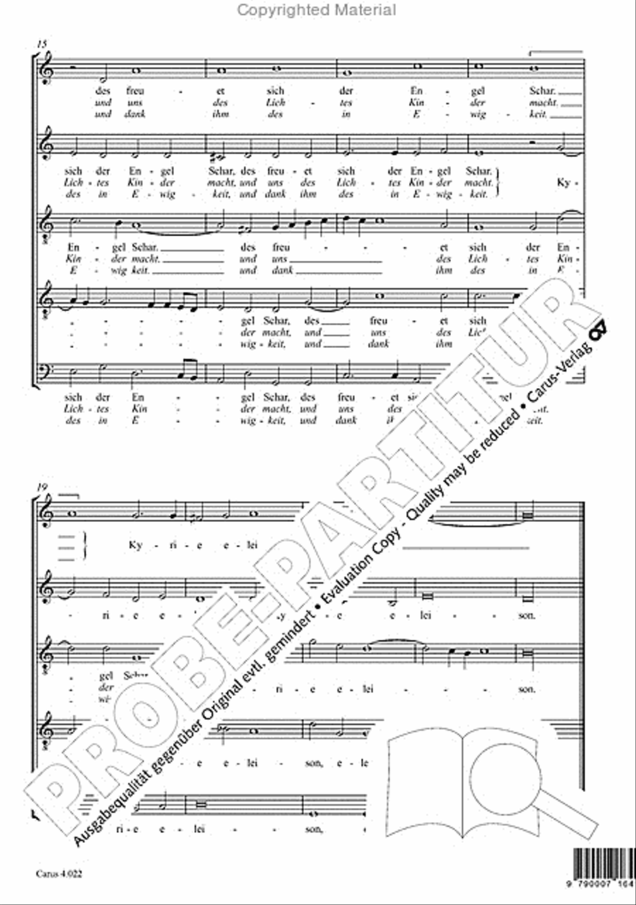 All praise to you, Lord Jesus Christ (Gelobet seist du, Jesu Christ) SATTB scores gallery preview page 5