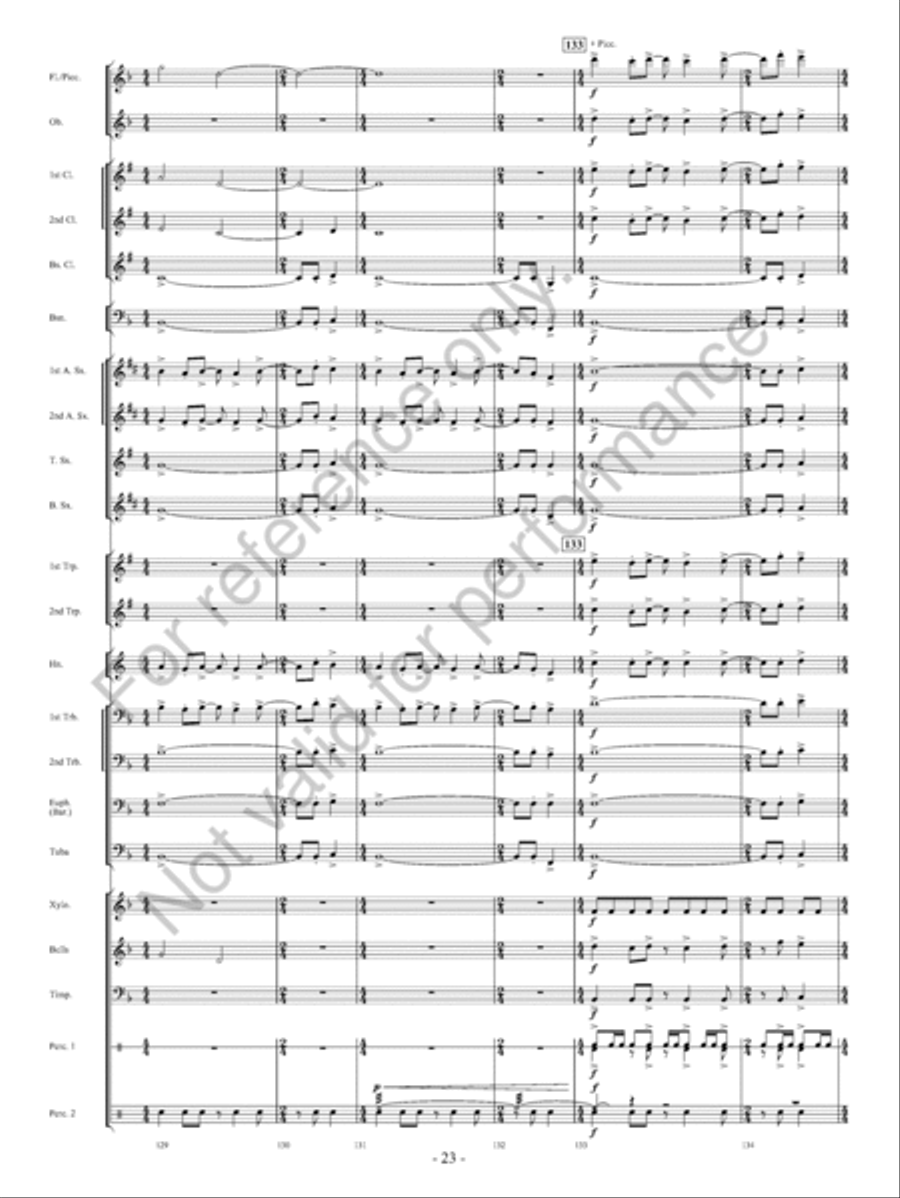 On The Banks… Concert Band scores gallery preview page 24