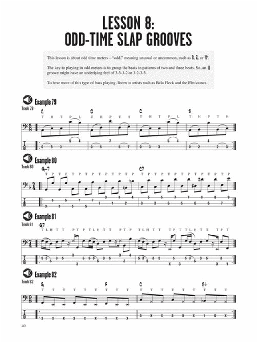 Slap Bass Lines Slap Bass Lines Electric Guitar scores gallery preview page 7