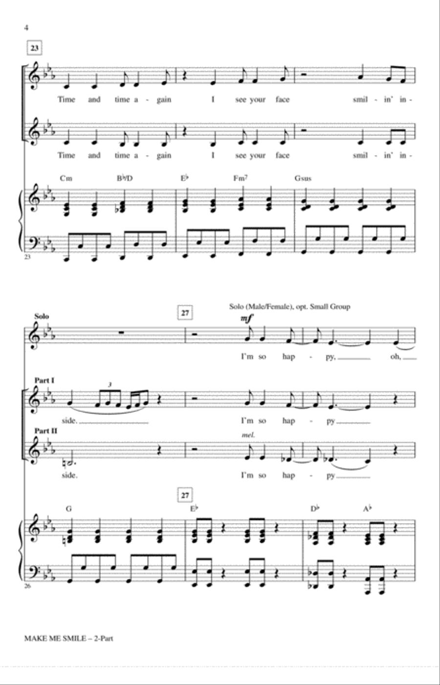 Make Me Smile Make Me Smile 2-Part scores gallery preview page 3