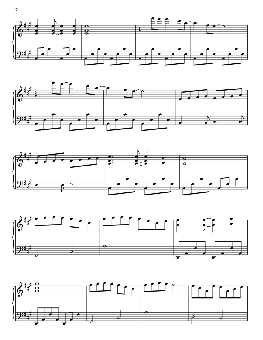 Sun Song Sun Song Piano Solo scores gallery preview page 2
