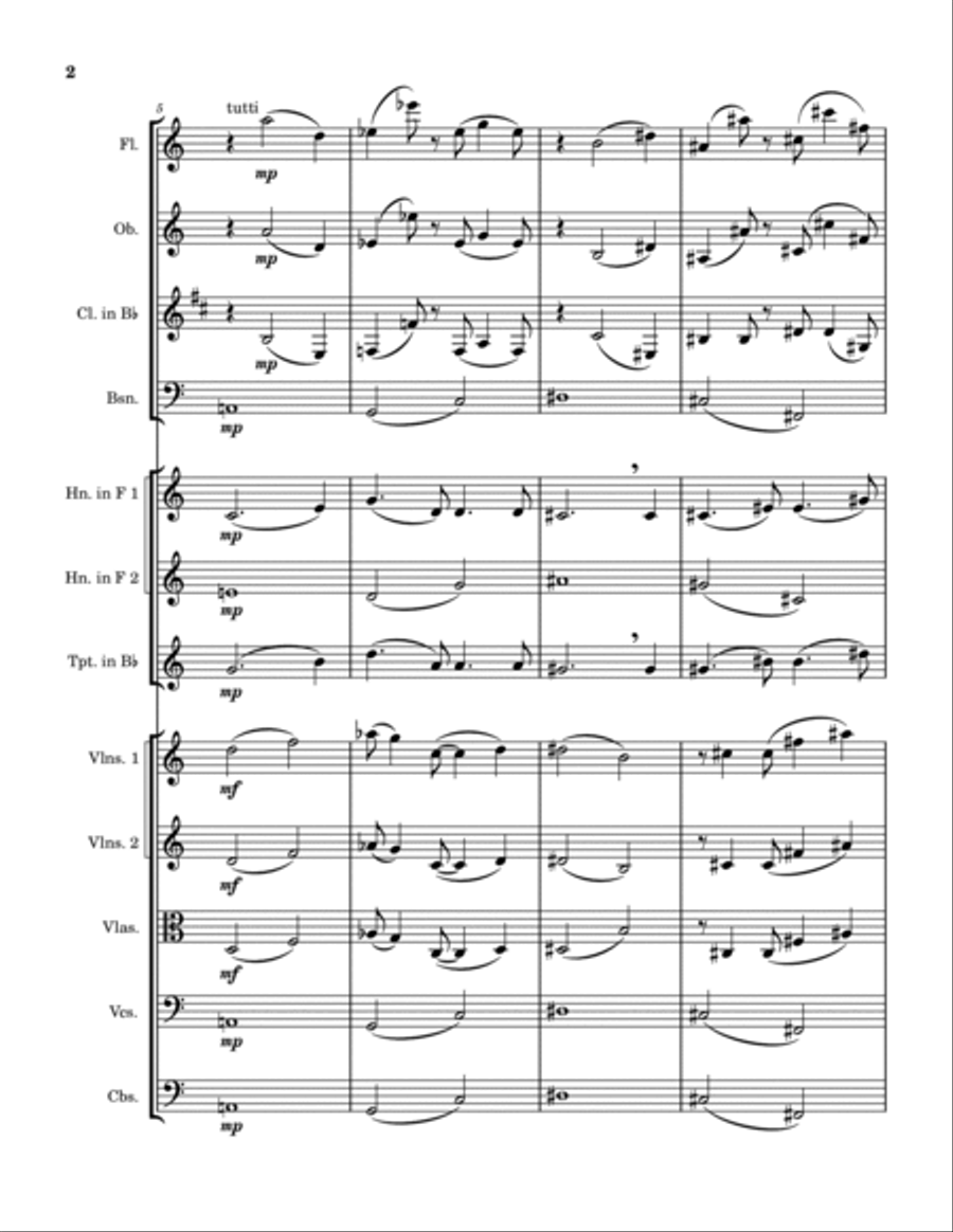 Sinfonia #28 Chamber Orchestra scores gallery preview page 2