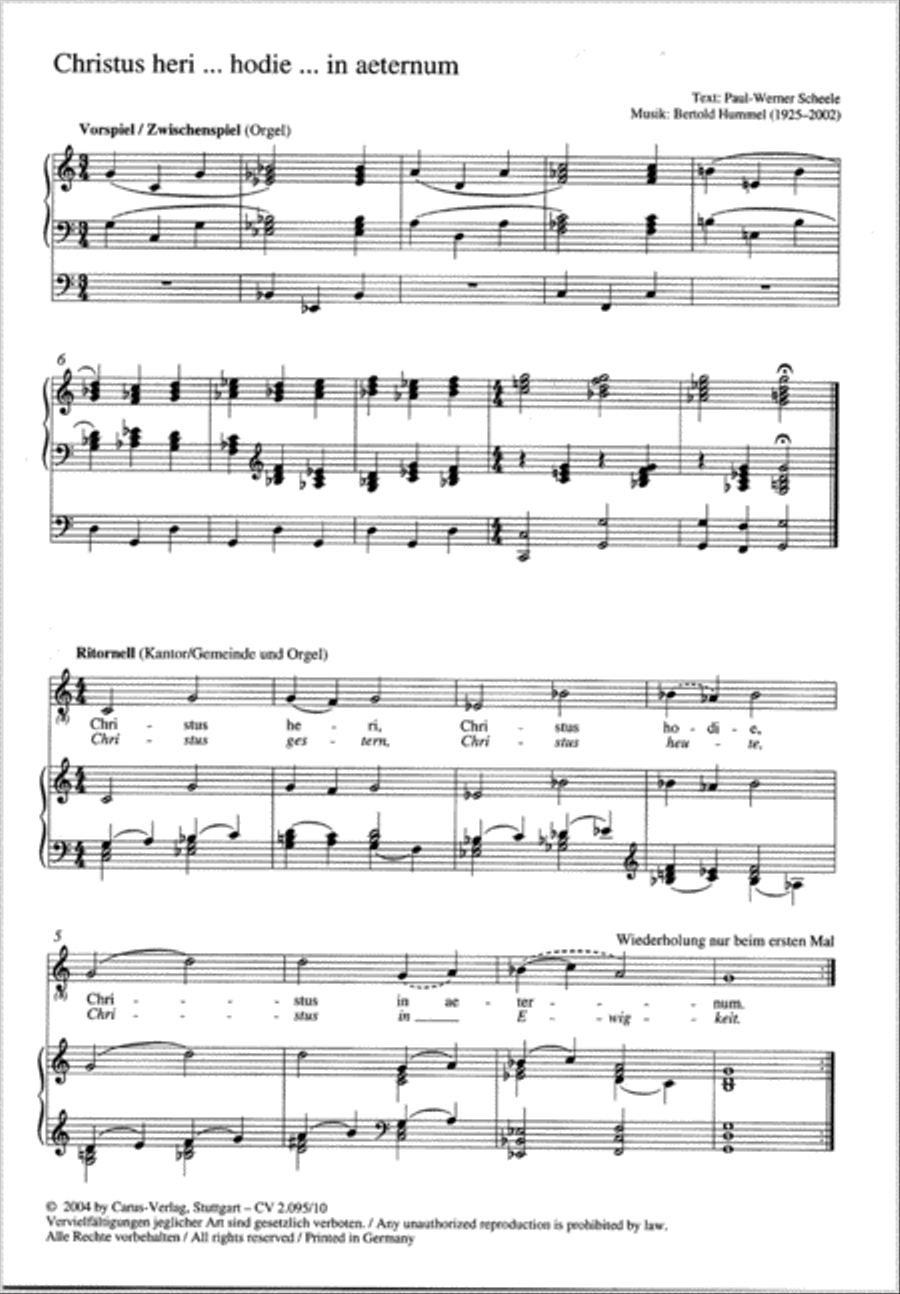 Christus heri 4-Part scores gallery preview page 1