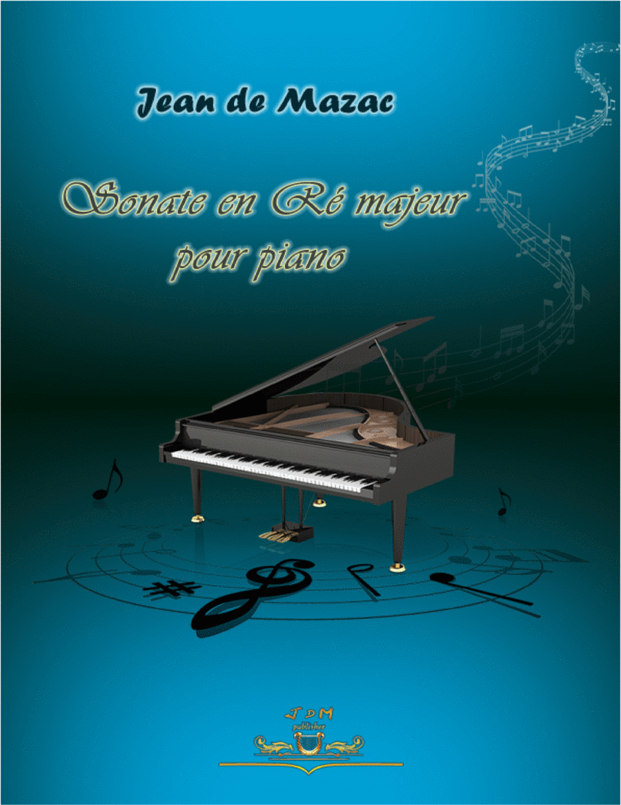 Sonate en Ré-majeur pour piano Piano Solo scores gallery preview page 1