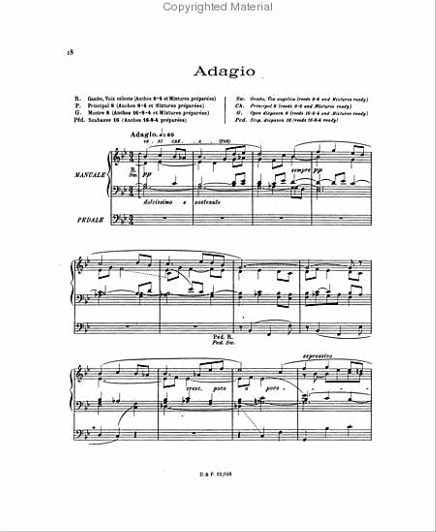 Prélude, Adagio and Choral Varié, Op. 4 Choir scores gallery preview page 3