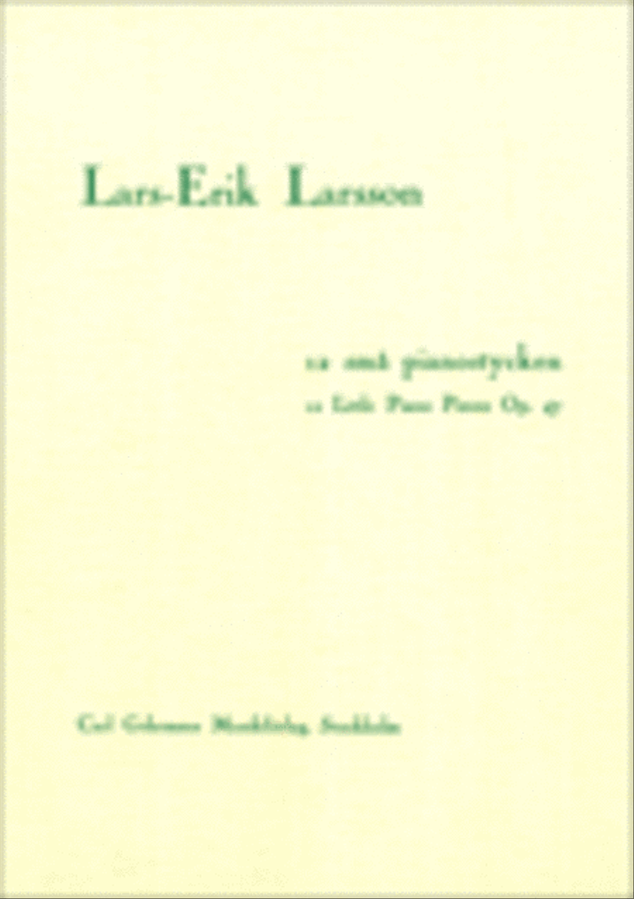 Tolv sma pianostycken Piano Solo scores gallery preview page 1