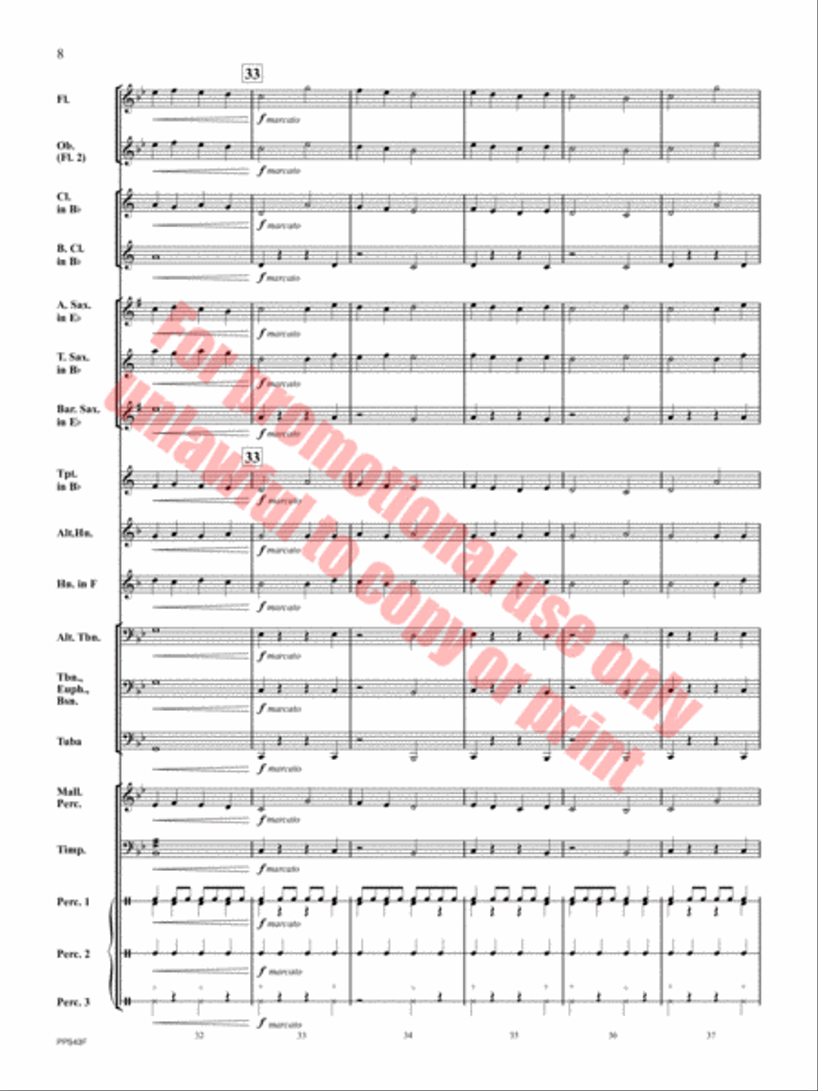 False Start False Start Concert Band scores gallery preview page 9