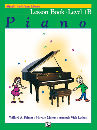 Book cover for Alfred's Basic Piano Course Lesson Book, Level 1B