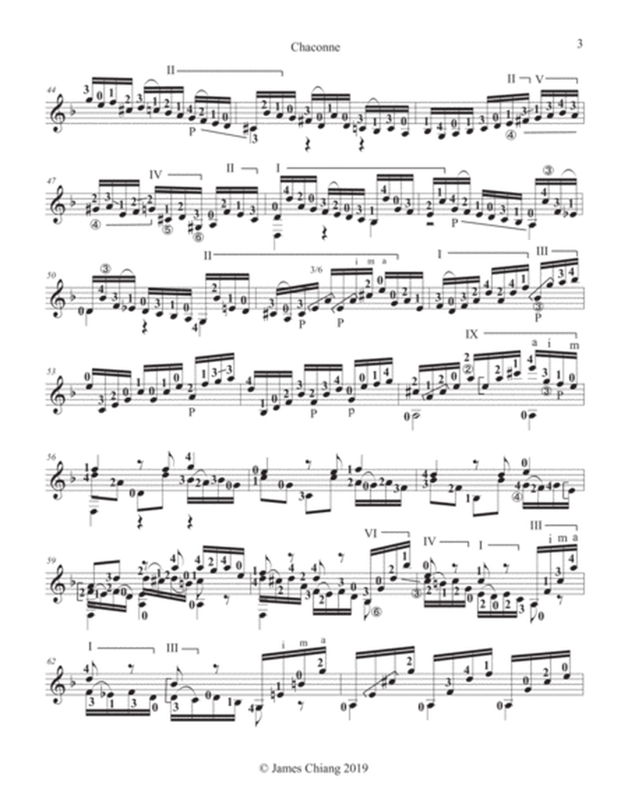 Chaconne arrangement for Classical guitar (BWV 1004)