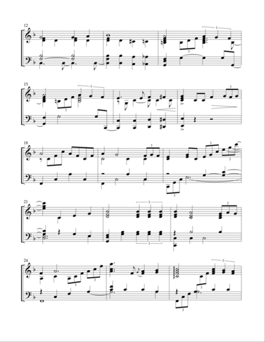 Blue Christmas Piano Solo scores gallery preview page 3