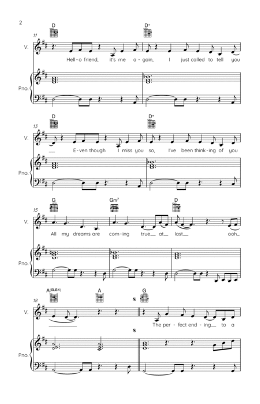 Perfect Christmas Piano, Vocal, Guitar scores gallery preview page 2