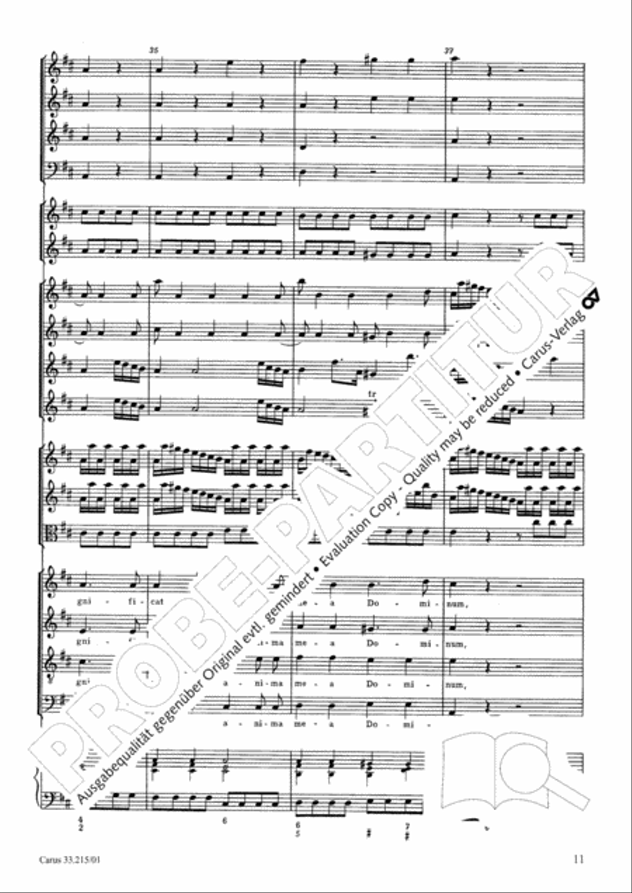 Magnificat Magnificat 4-Part scores gallery preview page 20