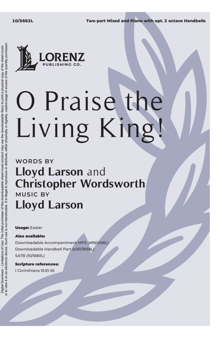 O Praise the Living King! 2-Part scores gallery preview page 1