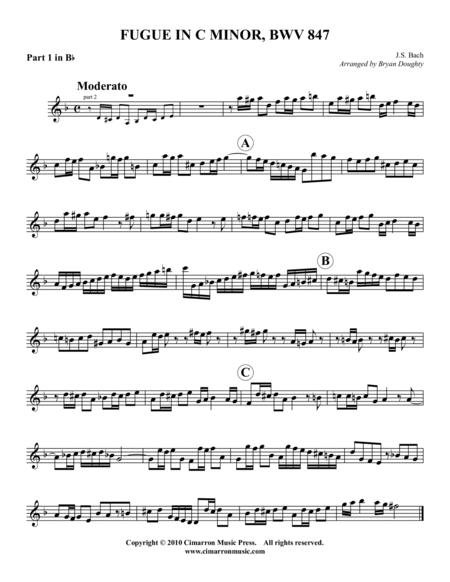 Fugue in c minor, BWV 847