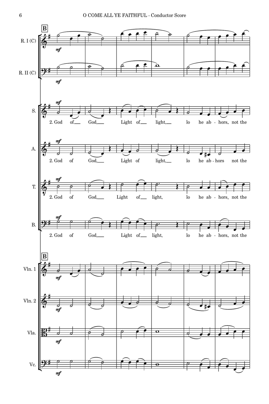 O Come, O Come, Emmanuel – SATB, String 4tet and flexible woodwind – Score and parts SATB scores gallery preview page 6