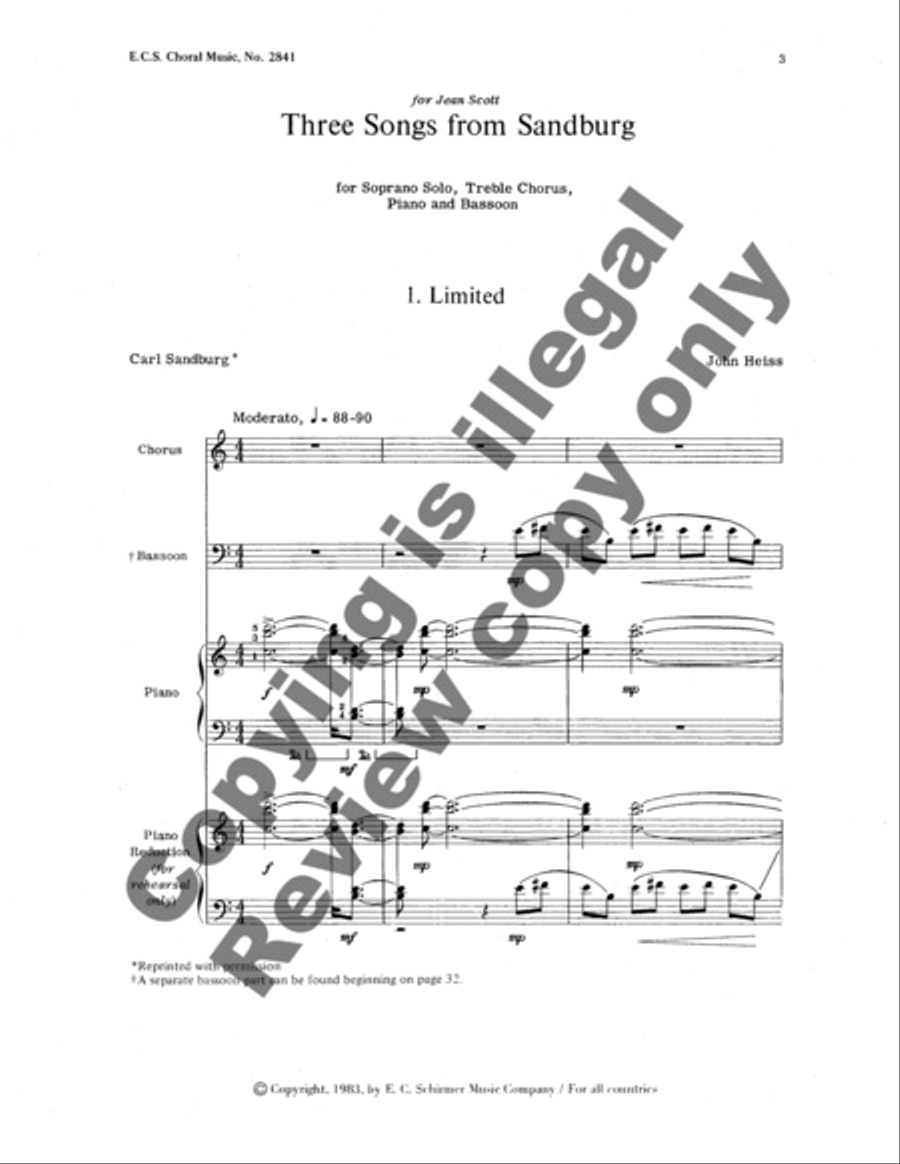 Three Songs From Sandburg Women's Choir scores gallery preview page 8