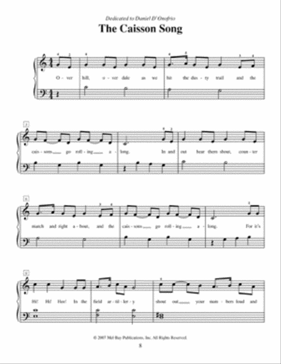 Patriotic Songs for Piano Made Easy Easy Piano scores gallery preview page 4