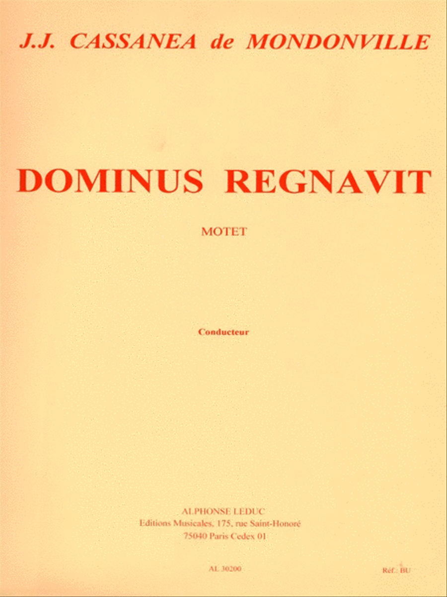 Dominus Regnavit (choral-mixed Accompanied) 4-Part scores gallery preview page 1
