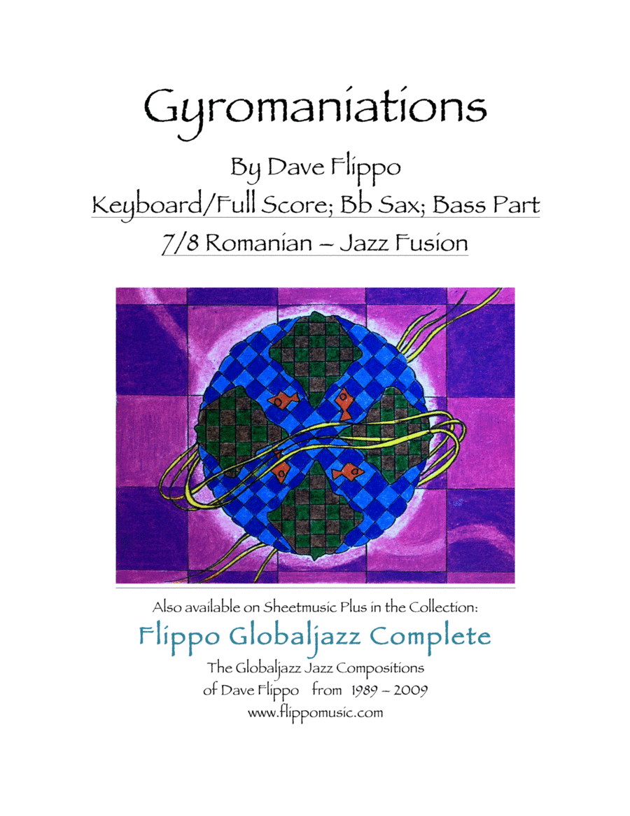 GYROMANIATIONS - The Globaljazz Series - Romanian-jazz fusion - Score/keyboard, Bb and Rhythm Parts Jazz Ensemble scores gallery preview page 1
