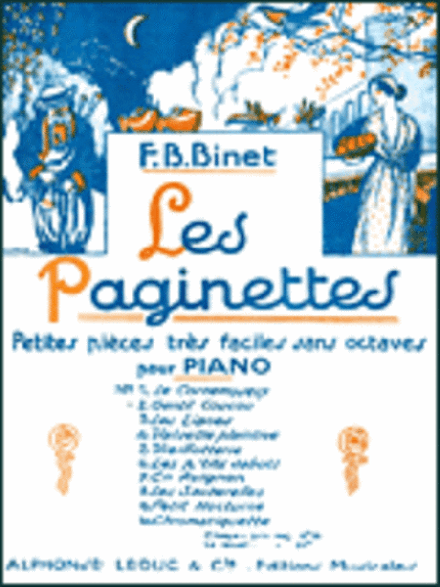 Les Paginettes - Gentil Coucou Piano Solo scores gallery preview page 1