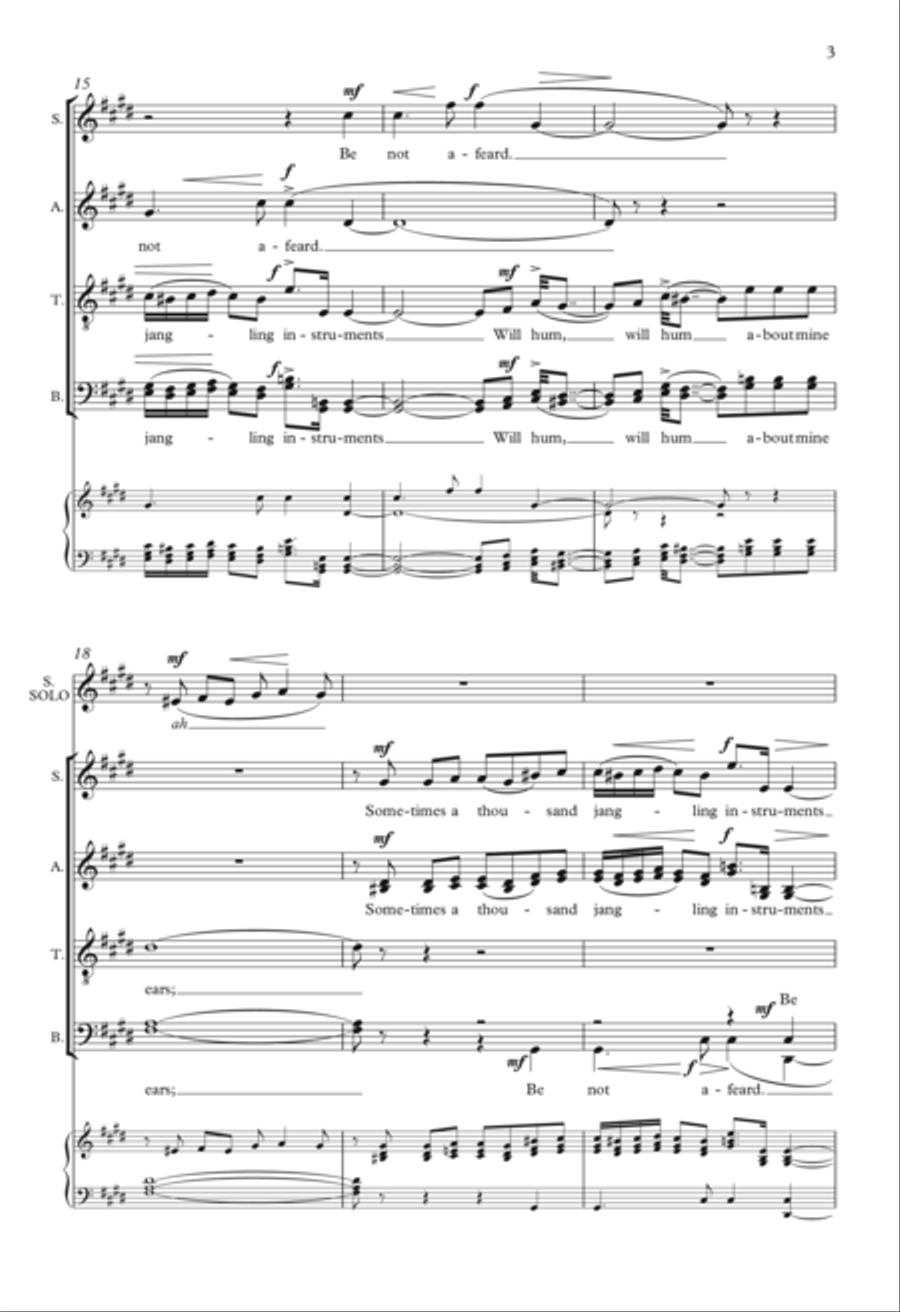 Be Not Afeard Choir scores gallery preview page 3