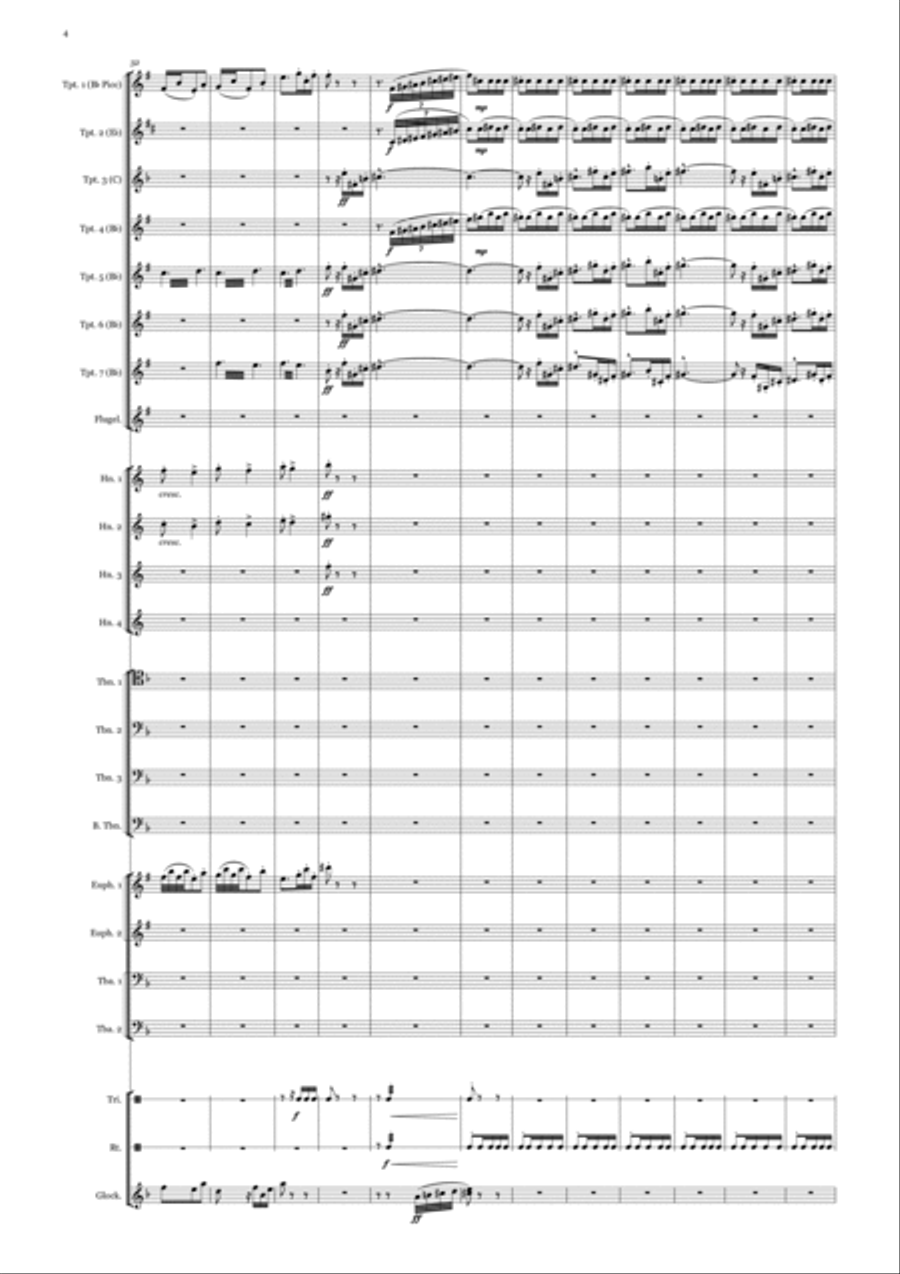 Pini di Roma Brass Ensemble scores gallery preview page 4