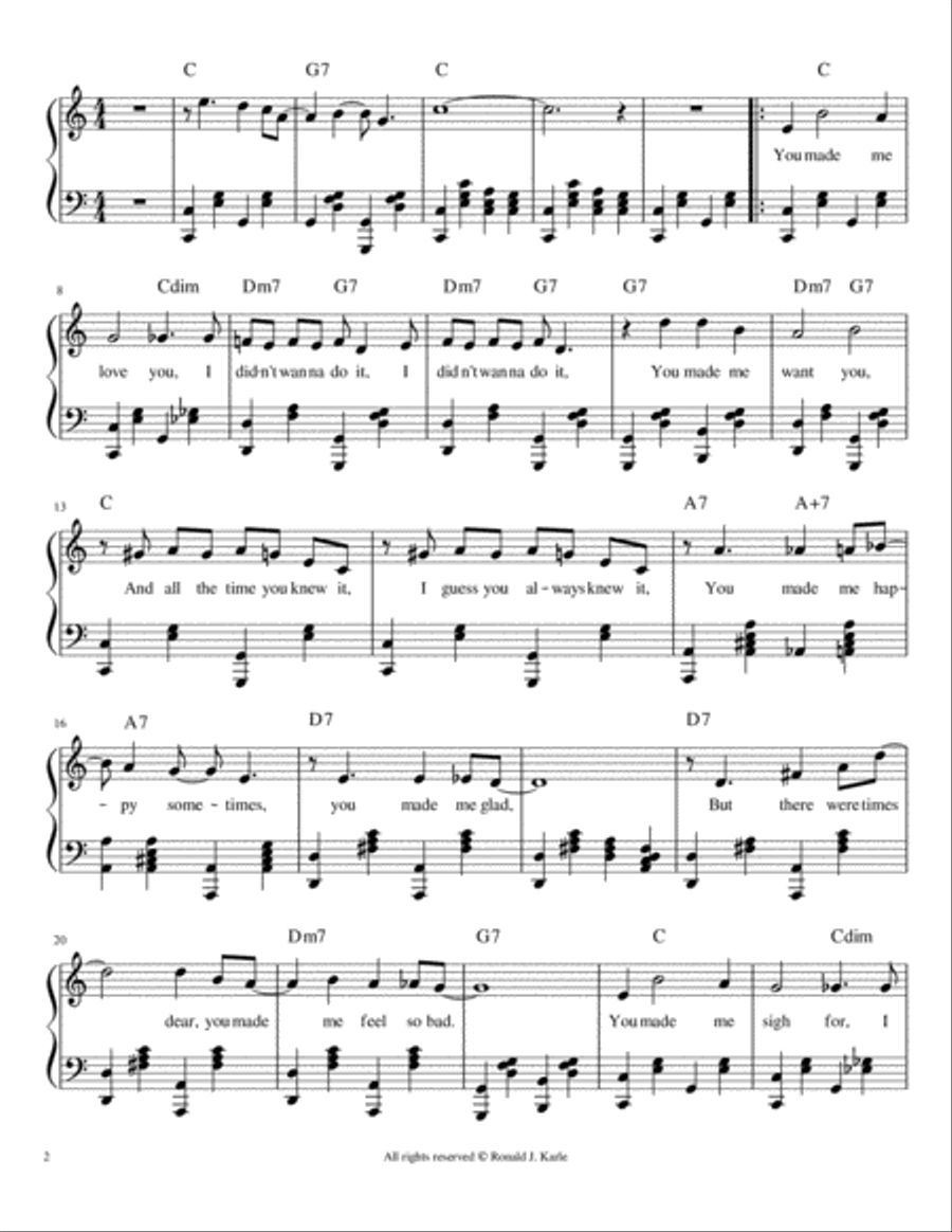 You Made Me Love You Acoustic Guitar scores gallery preview page 2