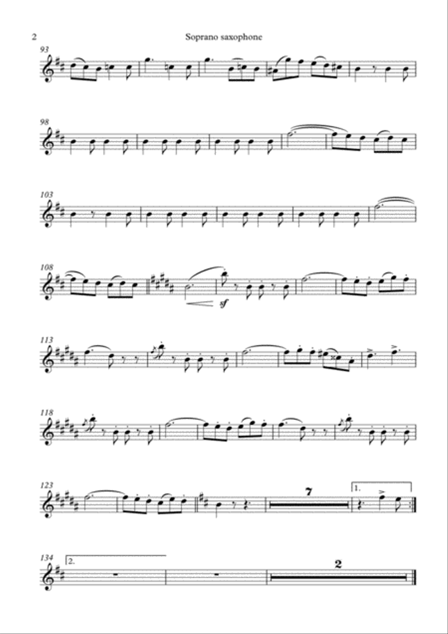 Neapolitan Tarantella (instrument in Bb) Small Ensemble scores gallery preview page 3