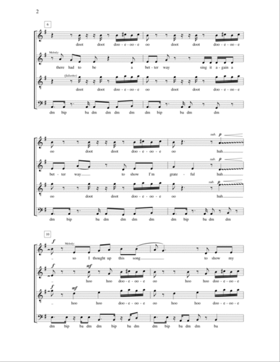 Thank You Thank You 4-Part scores gallery preview page 2