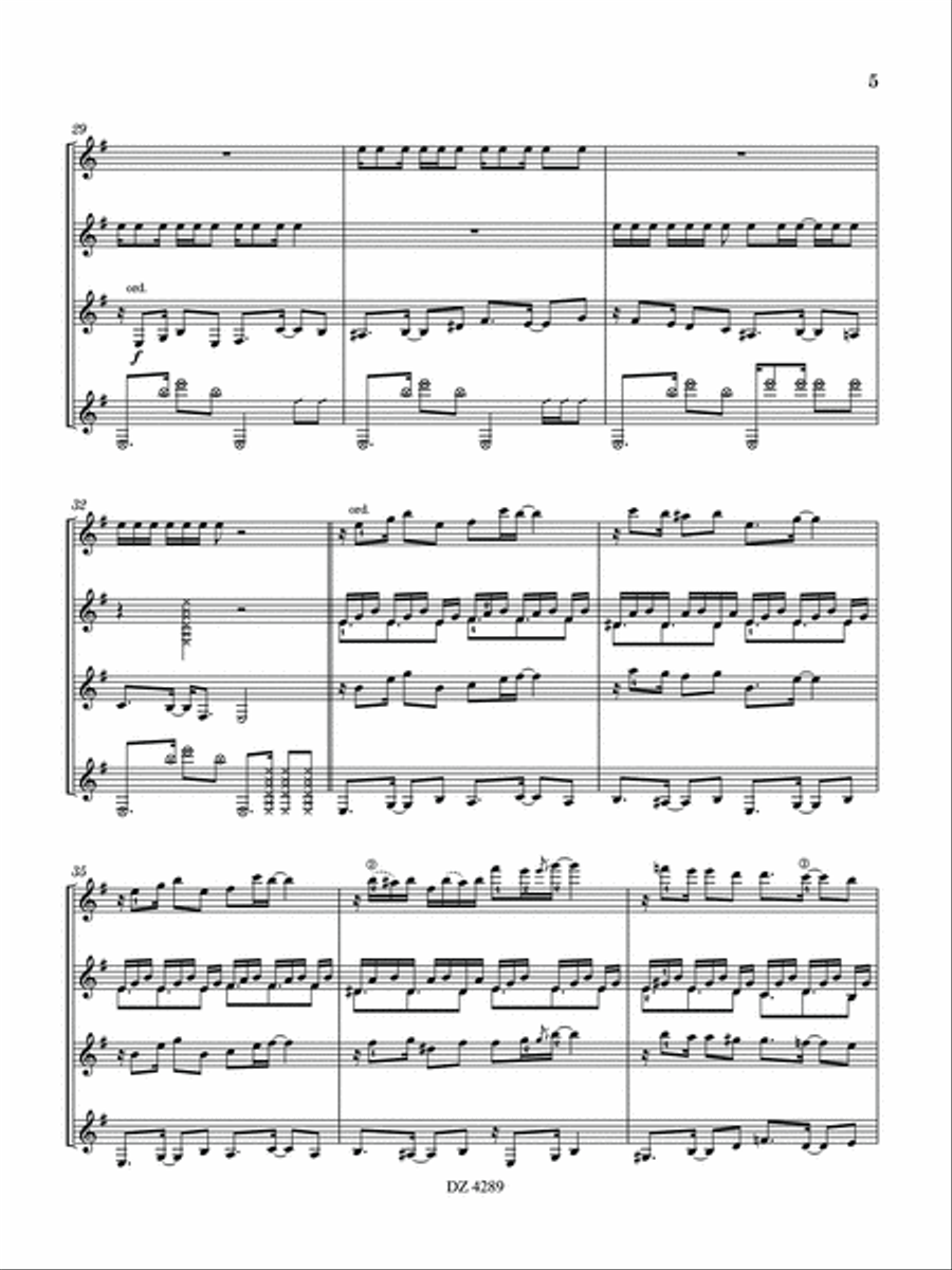 Cubana Guitar Ensemble scores gallery preview page 5