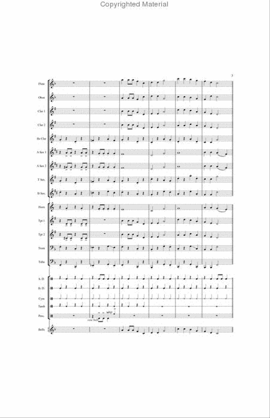 Crazy Crocodile Concert Band scores gallery preview page 3