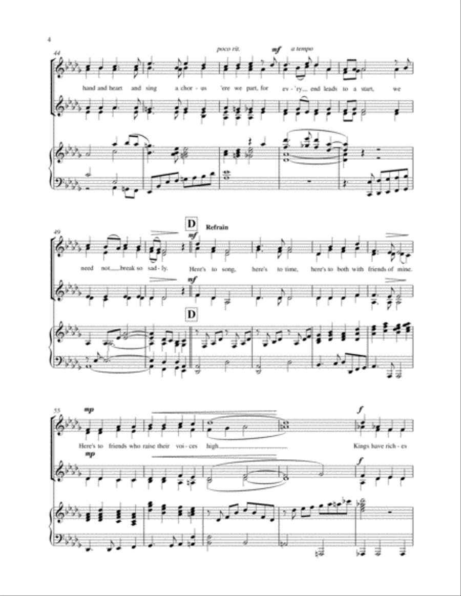 Here's To Song SSAA scores gallery preview page 5