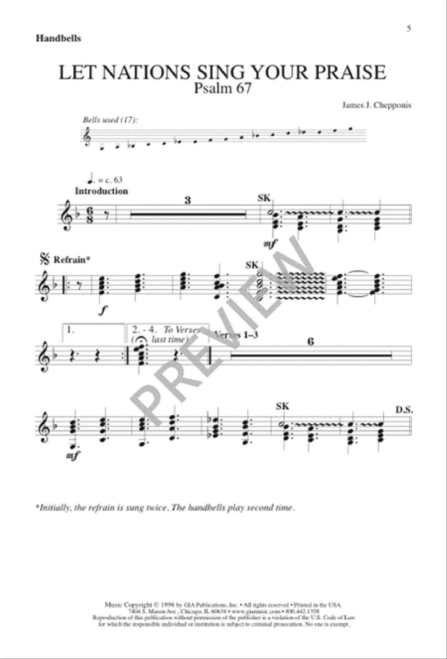 Let Nations Sing Your Praise 4-Part scores gallery preview page 5