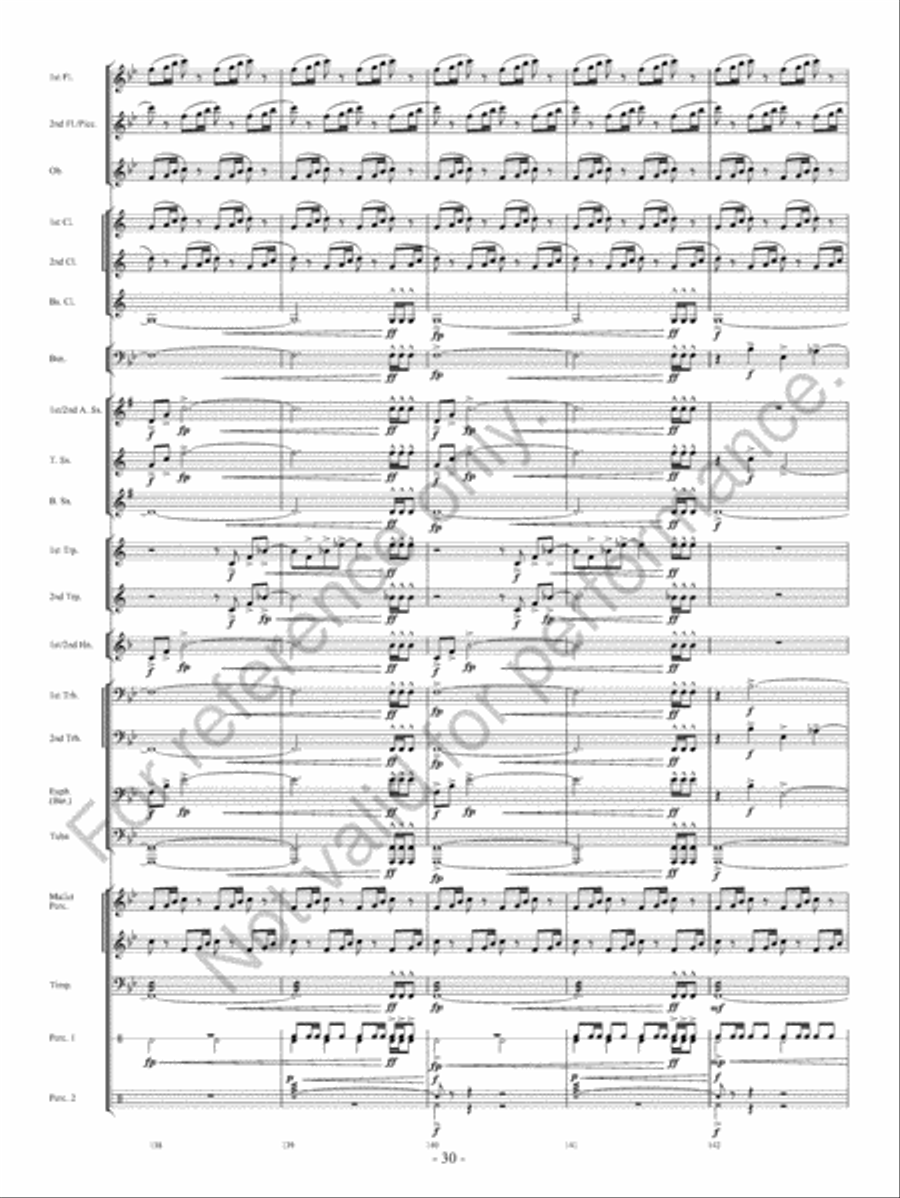 Of Heroes And Demons Concert Band scores gallery preview page 31