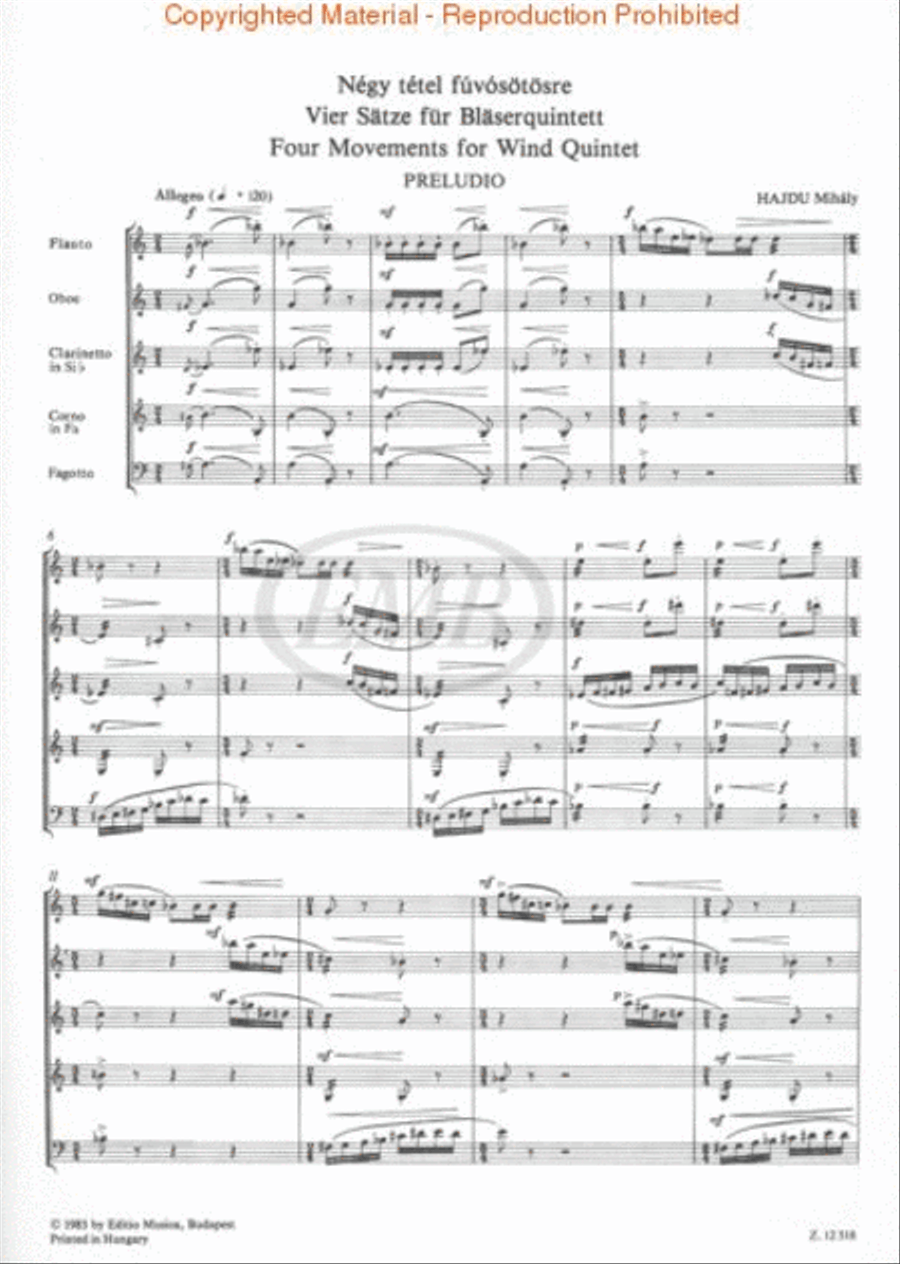 4 Movements Woodwind Ensemble scores gallery preview page 2