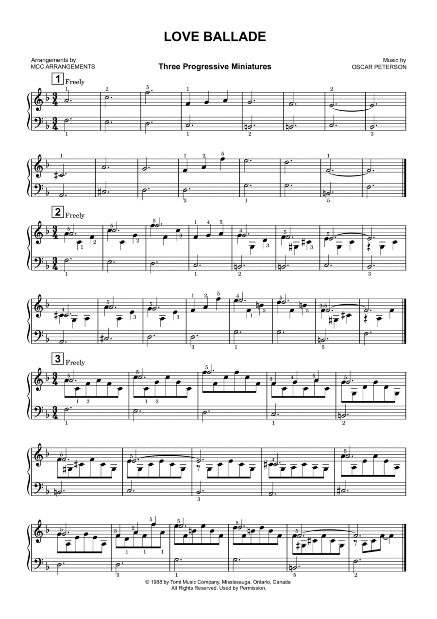 Love Ballade Piano Method scores gallery preview page 1