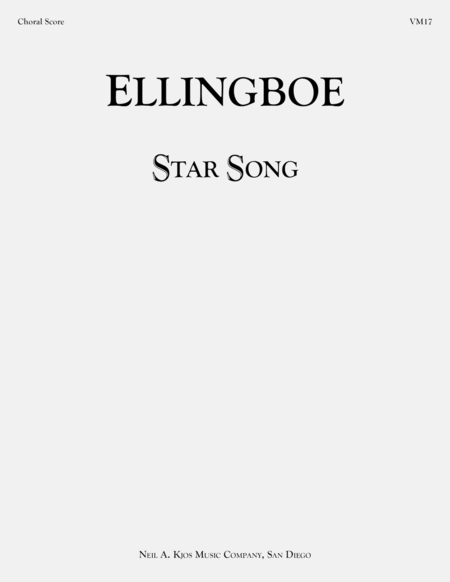 Star Song - Choral Score image number null