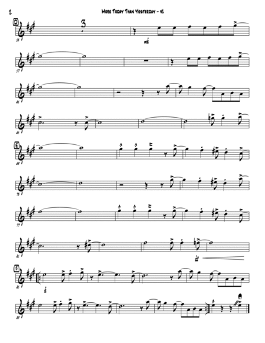 More Today Than Yesterday Jazz Ensemble scores gallery preview page 6