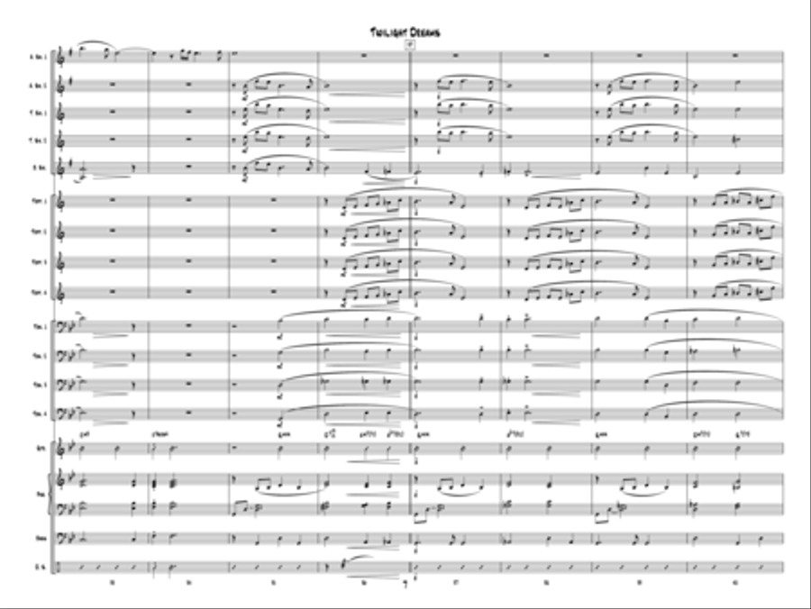 Twilight Dreams Twilight Dreams Jazz Ensemble scores gallery preview page 6