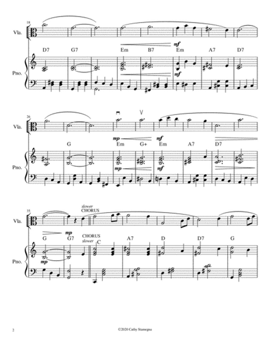 If You Were the Only Girl (In the World) (Viola Solo, Chords, Piano Accompaniment) image number null